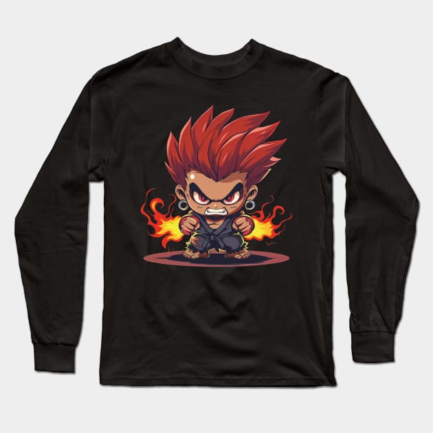 akuma Long Sleeve T-Shirt by rocknerd